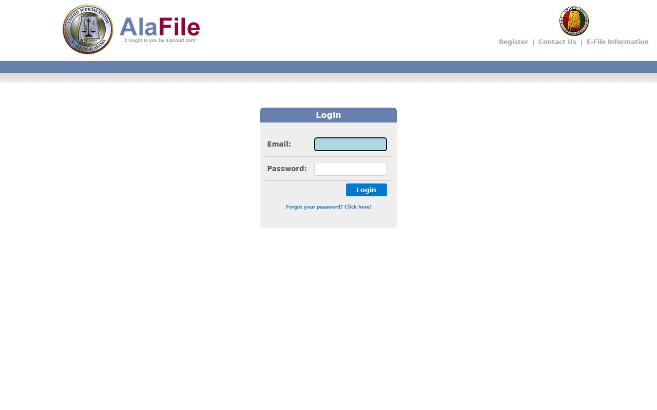 Tallapoosa County Circuit Clerk AlaFile electronic court notices