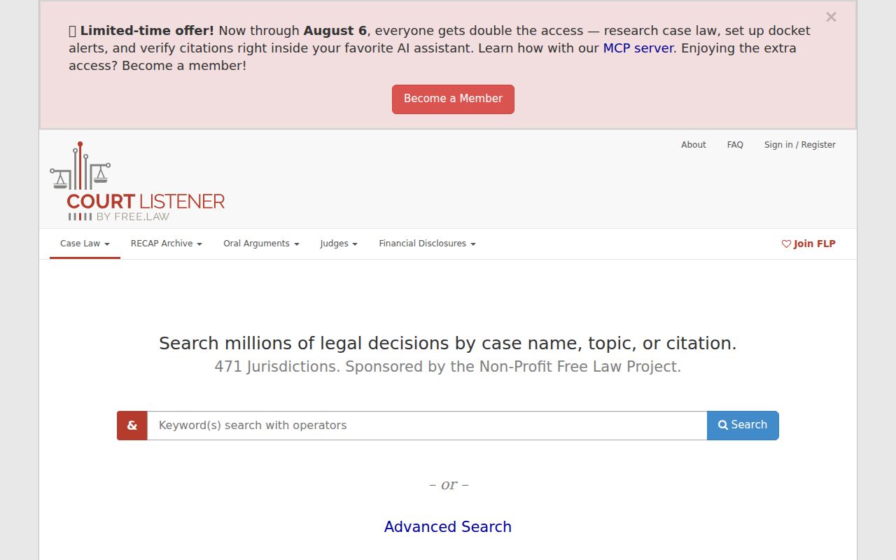 Tallapoosa County federal docket research through CourtListener