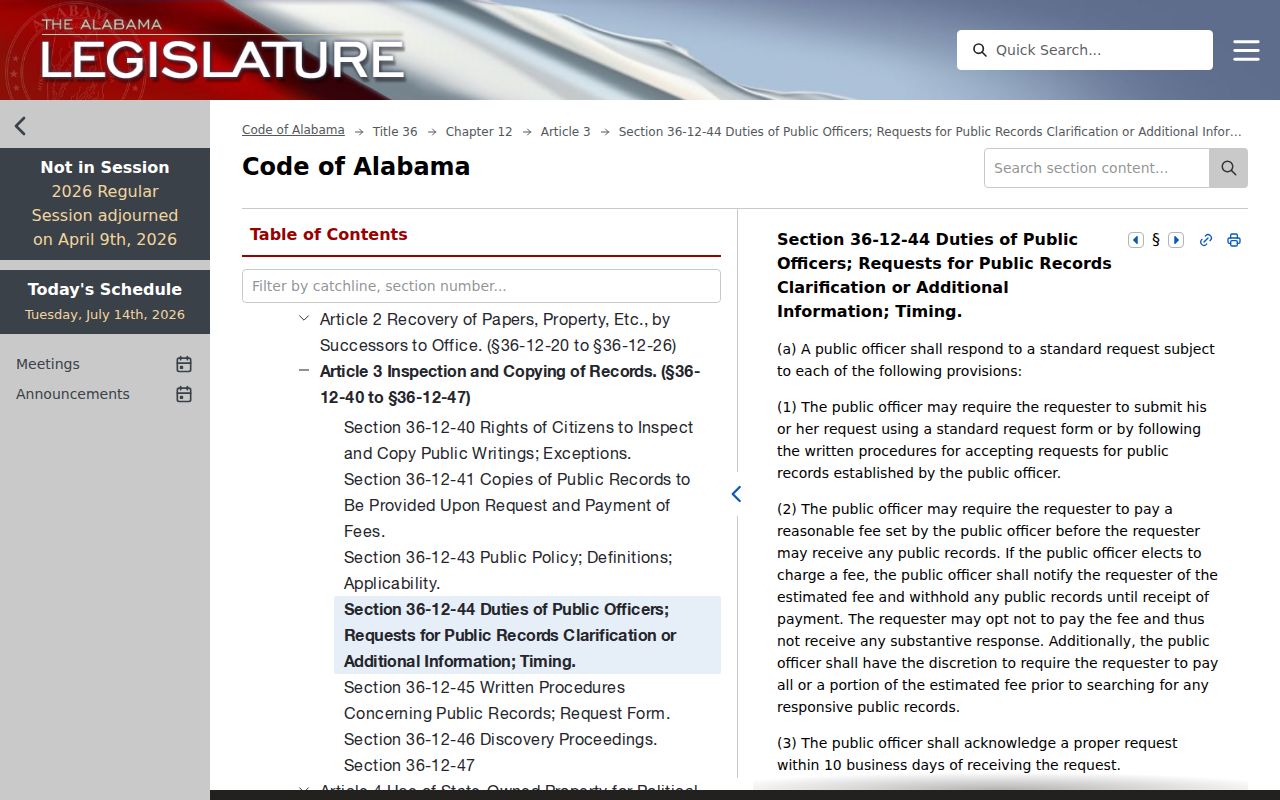 Tallapoosa County court records Alabama request procedure