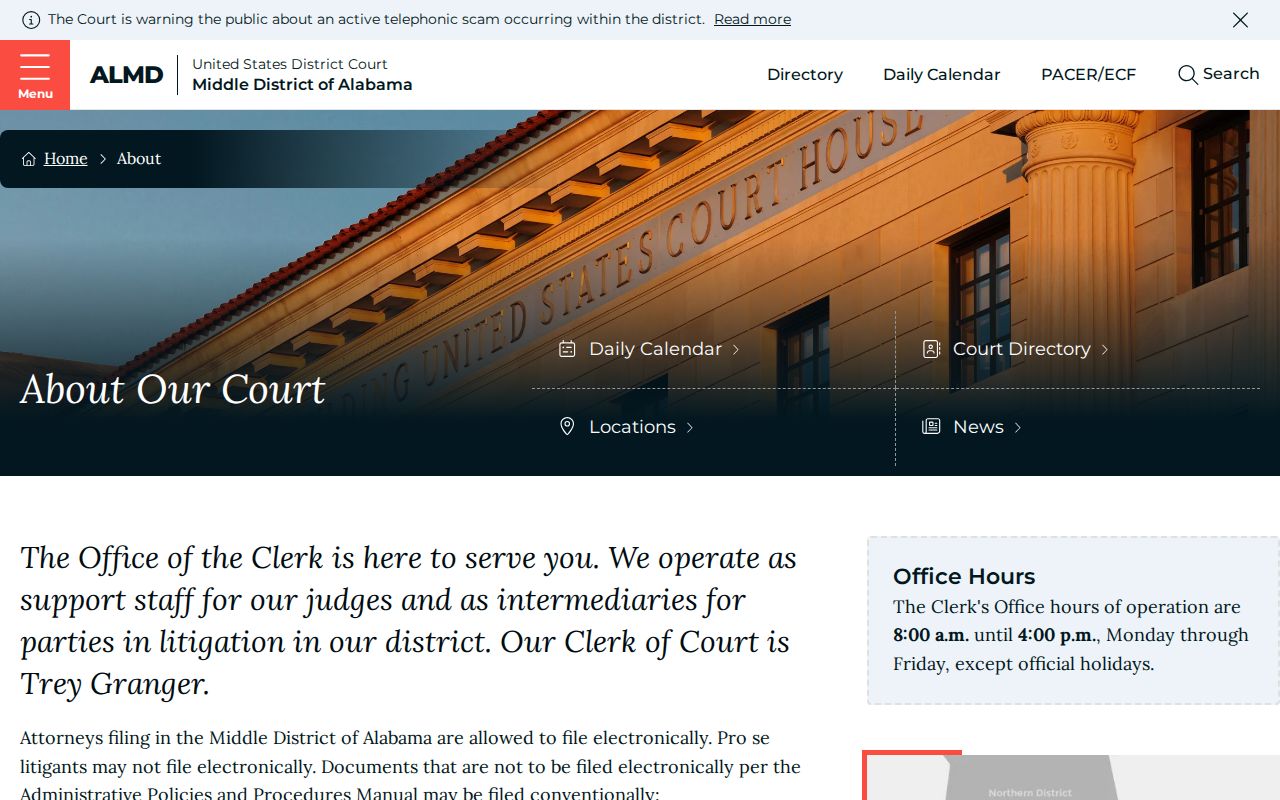 Tallapoosa County Middle District Eastern Division court records