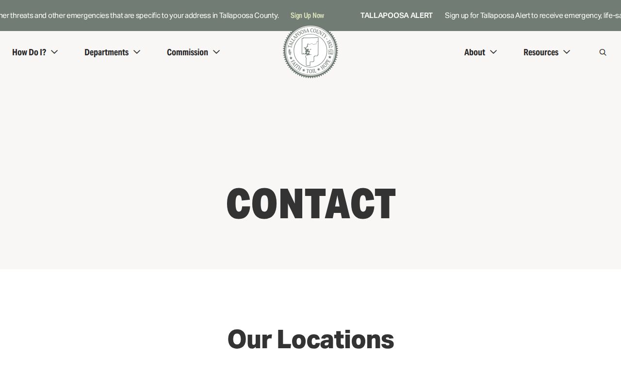 Tallapoosa County court and county office contact locations