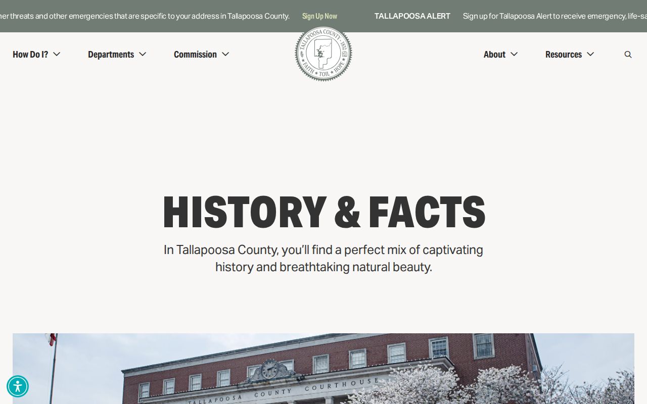 Tallapoosa County history connected to court and probate records