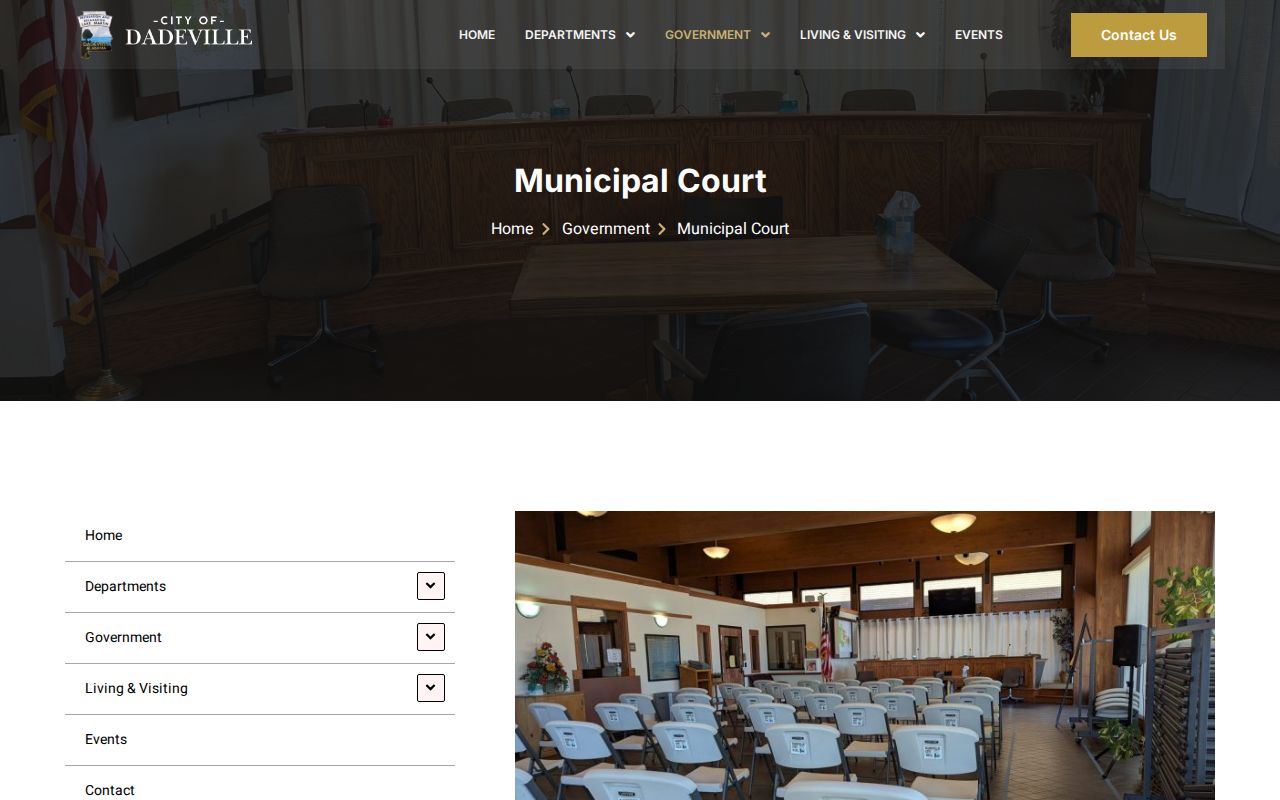 Tallapoosa County Dadeville municipal traffic court records