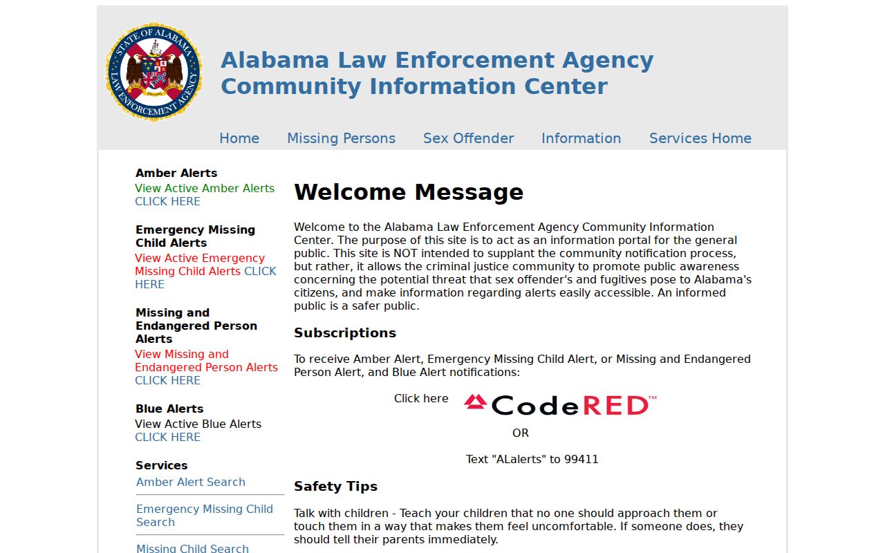 Tallapoosa County warrant records distinction from ALEA registry search